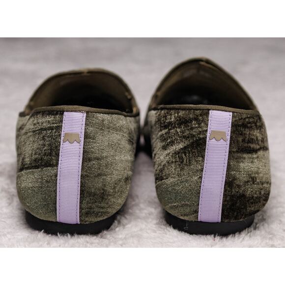 Birdies Heron Olive Green Velvet Loafers Flats Womens Size 8.5 NWOB - Picture 5 of 15